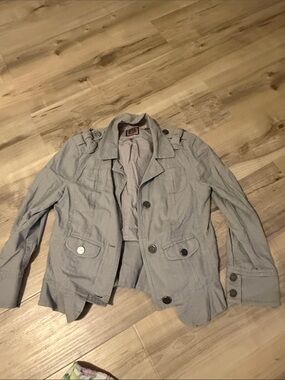 LIGHT blue size m juicy couture button up jacket